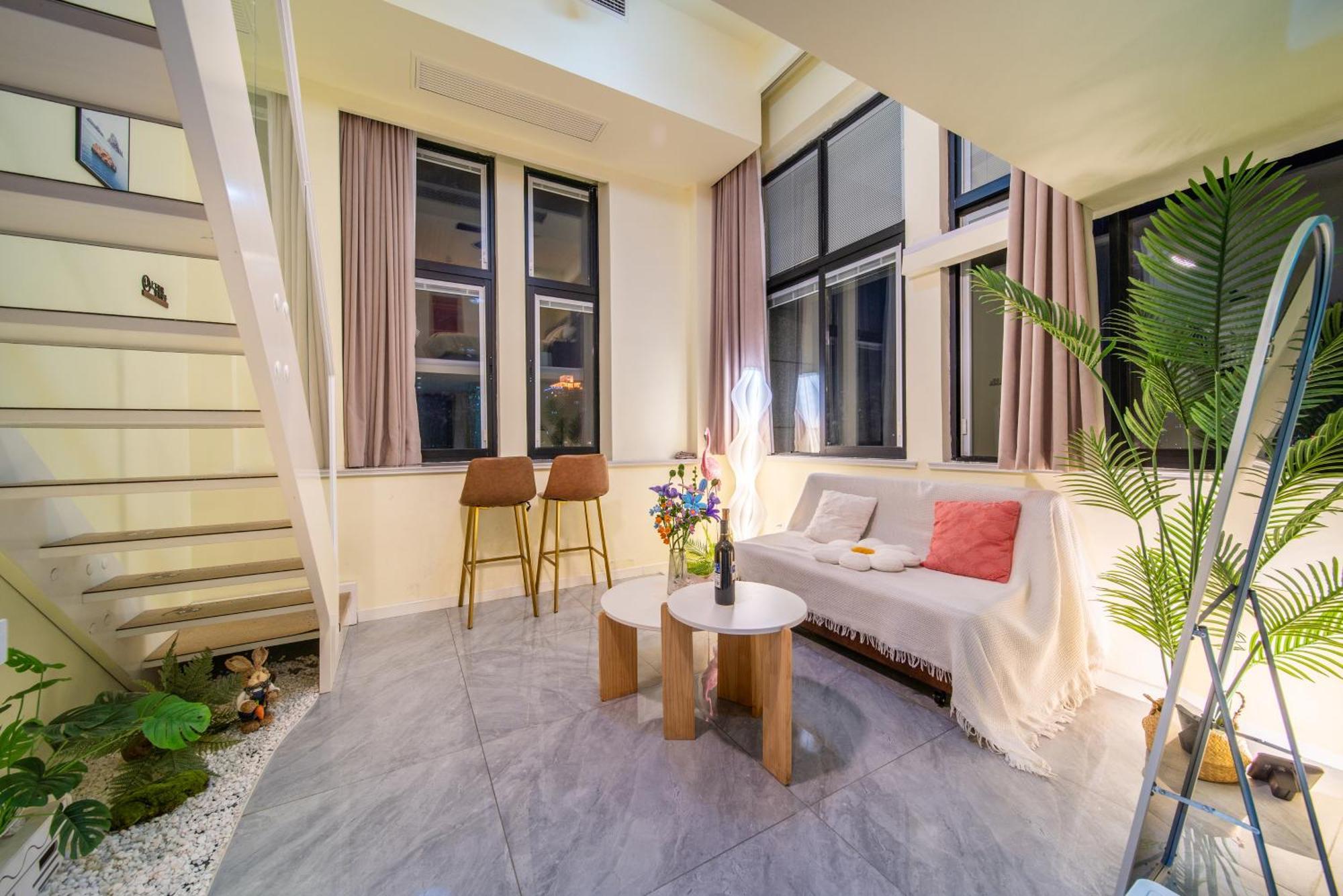 Qixi Boutique Apartment เหลียนหยุนกั่ง ภายนอก รูปภาพ