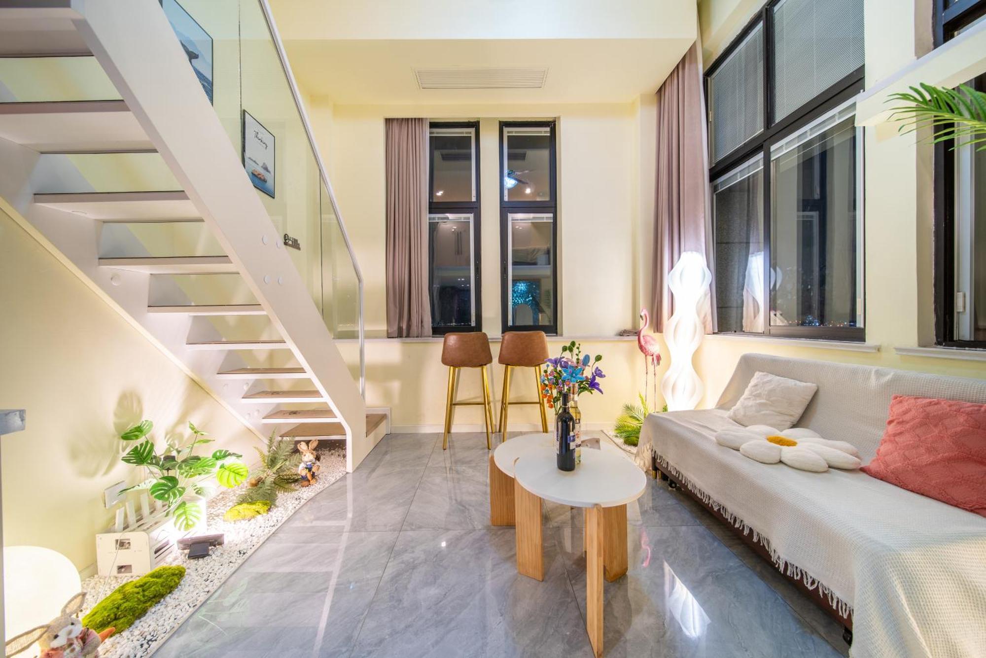 Qixi Boutique Apartment เหลียนหยุนกั่ง ภายนอก รูปภาพ